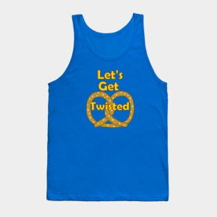 FUNNY Food Pretzels Lets Get Twisted Punny Food Tank Top